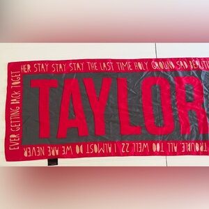 Taylor Swift Red Era Scarf Flag Banner